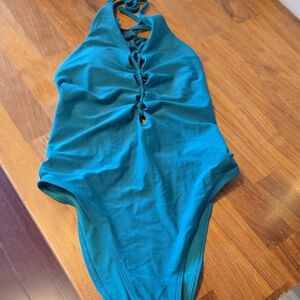 American Eagle Outfitters Teal One Piece Swimsuit